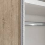 Schwebetürenschrank Sinfonie Plus Typ D Eiche Sonoma Dekor - 249 x 222 cm - Basic - Silber