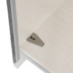 Schwebetürenschrank Sinfonie Plus Typ D Weiß - 280 x 240 cm - Premium - Silber