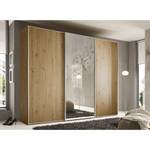 Zweefdeurkast Sinfonie Plus type D Eikenhoutlook Artisan - 298 x 222 cm - Classic - Zilver