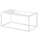 Tavolino da salotto Habas Vetro / Metallo - Bianco