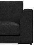 Ecksofa Luton mit Longchair Chenille Alita: Anthrazit