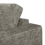 Ecksofa Luton mit Longchair Chenille Alita: Grau