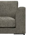 Ecksofa Luton mit Longchair Chenille Alita: Grau