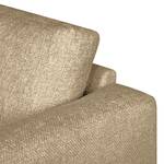 Ecksofa Luton mit Longchair Webstoff Enola: Beige