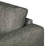 Hoekbank Luton met chaise longue Geweven stof Enola: Grijs