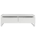 Table basse HERBY - 2 tiroirs Blanc