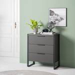 Commode HERBY - 3 tiroirs Graphite