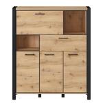 Highboard Margaret River Eiche Grandson Dekor / Matt Schwarz