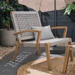 Fauteuil de jardin FYP Marron - Gris - Bois massif - Textile - 81 x 84 x 78 cm