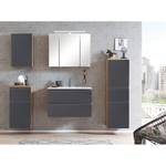 Armoire suspendue Roccolo Gris mat - Largeur : 40 cm