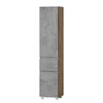 Hoge kast Roccolo I Concrete look - Breedte: 40 cm