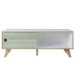 Table basse Adelaide Blanc brillant / Vert menthe brillant