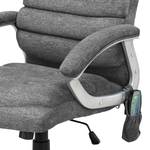 Fauteuil de direction Hatley Microfibre / Fer - Gris clair - Avec fonction massage - Microfibre Honola: Gris minéral