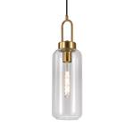 Suspension Lotus II Verre / Laiton - 1 ampoule - Blanc