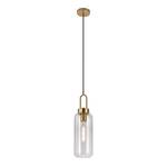 Suspension Lotus II Verre / Laiton - 1 ampoule - Blanc