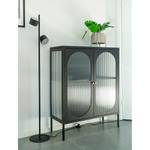 Kast Adela metaal - zwart - Breedte: 90 cm