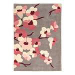 Kurzflorteppich Blossom Polyester - Grau - 120 x 170 cm