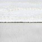 Kurzflorteppich Shyla Polypropylen / Chenille - Weiß - 160 x 218 cm