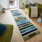 Tapis de couloir Piano Laine - Multicolore / Vert - 60 x 230 cm - Vert