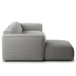 Hoekbank HUDSON 3-zits met chaise longue Bouclé Stof Bony: Grijs - Breedte: 317 cm - Longchair vooraanzicht links