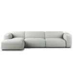 Hoekbank HUDSON 3-zits met chaise longue Corduroy Snor: Grijs - Breedte: 317 cm - Longchair vooraanzicht links