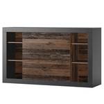 Sideboard Sneem Dunkelgrau / Altholz Dekor