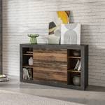 Sideboard Sneem Dunkelgrau / Altholz Dekor