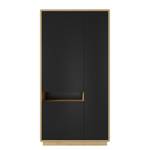 Armoire Kaditz Noir mat / Imitation chêne