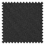 Repose-pieds capitonné Leso Bouclé Tissu Bony: Anthracite - Chrome brillant