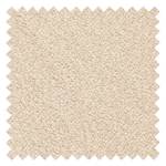 Repose-pieds capitonné Leso Bouclé Tissu Bony: Beige - Chrome brillant