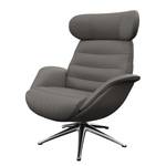 Fauteuil de relaxation Leso Cuir Danbi: Marron - Chrome brillant - Sans repose-pieds