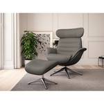 Fauteuil de relaxation Leso Cuir Danbi: Marron - Chrome brillant - Sans repose-pieds