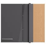 Armoire murale d’angle OPTIkomfort III Anthracite / Chêne sauvage