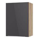 Armoire murale OPTIkomfort III Anthracite / Chêne sauvage - Largeur : 50 cm