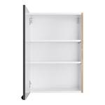 Wandkast OPTIkomfort III Antracietkleurig/Wildeikenhouten - Breedte: 50 cm