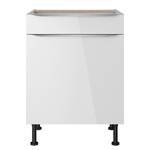 Armoire basse OPTIkomfort I Blanc brillant - Largeur : 60 cm