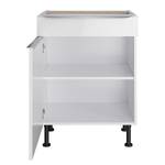 Armoire basse OPTIkomfort I Blanc brillant - Largeur : 60 cm