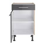 Lage kast OPTIkomfort III Antracietkleurig/Wildeikenhouten - Breedte: 50 cm