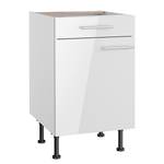 Armoire basse OPTIkomfort III Blanc brillant - Largeur : 50 cm