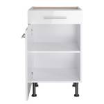 Armoire basse OPTIkomfort III Blanc brillant - Largeur : 50 cm