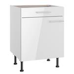 Armoire basse OPTIkomfort III Blanc brillant - Largeur : 60 cm