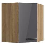 Armoire murale d’angle OPTIkomfort IV Anthracite / Chêne sauvage