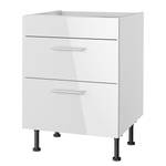 Meuble de cuisson OPTIkomfort II Blanc brillant - Largeur : 60 cm