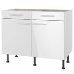 Armoire basse OPTIkomfort III Blanc brillant - Largeur : 100 cm