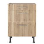 Armoire basse OPTIkomfort IV Imitation chêne sauvage - Largeur : 60 cm