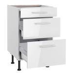 Armoire basse OPTIkomfort IV Blanc brillant - Largeur : 50 cm