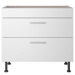 Kookplaatkast OPTIkomfort II Wit - Breedte: 90 cm