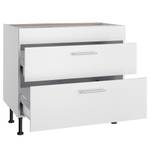 Kookplaatkast OPTIkomfort II Wit - Breedte: 90 cm