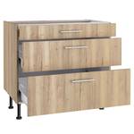 Armoire basse OPTIkomfort IV Imitation chêne sauvage - Largeur : 90 cm