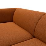 Ecksofa DUNKELD 1,5-Sitzer mit Longchair Webstoff Saia: Rost - Longchair davorstehend links